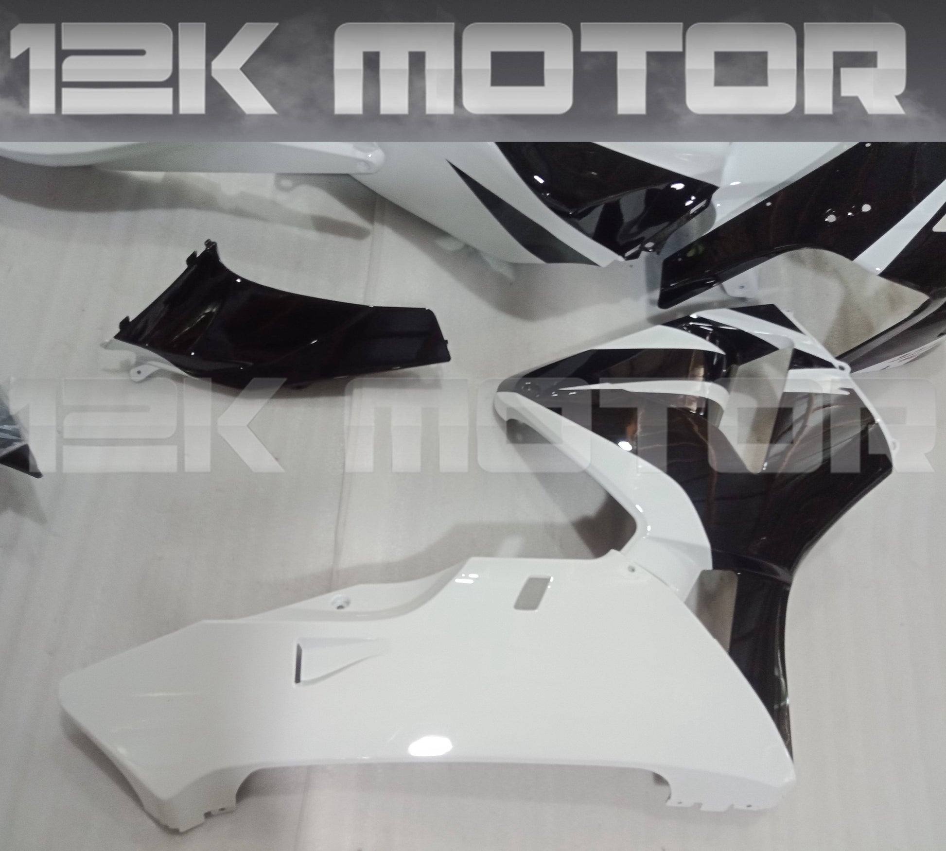 Black White Fairing Kit Fit for HONDA CBR600RR F5 2003 2004