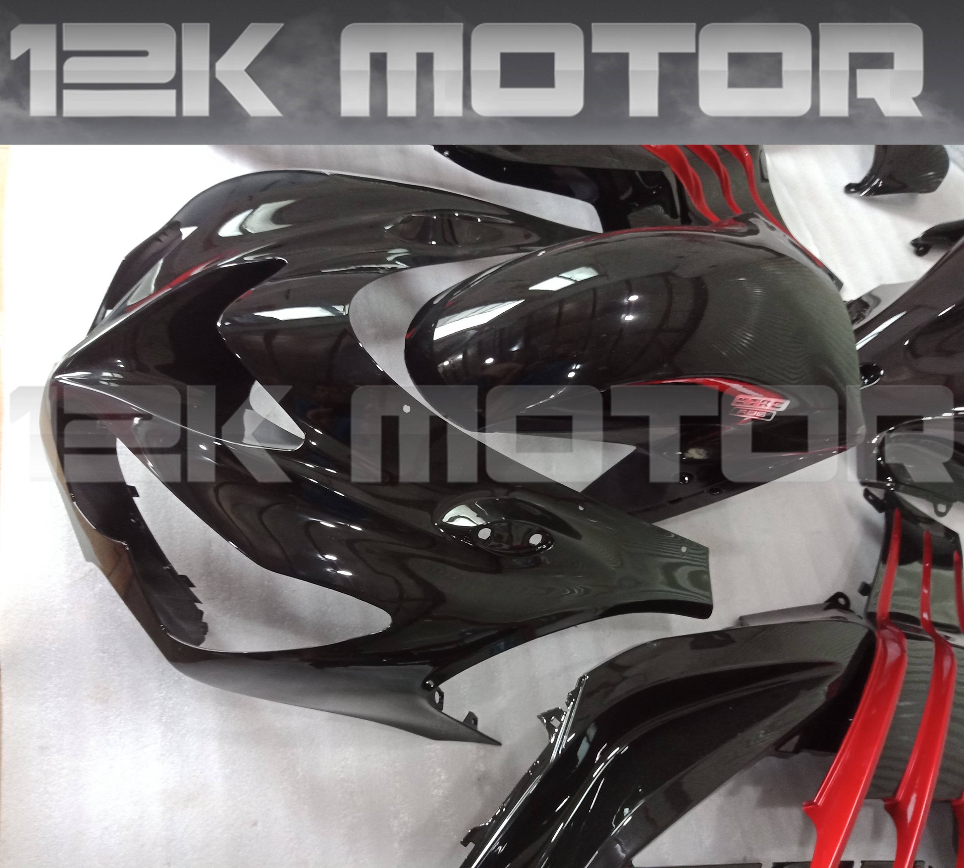 Black With Red Trim Fairing Kit For KAWASAKI ZX-14R 2012-2023