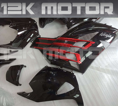 Black With Red Trim Fairing Kit For KAWASAKI ZX-14R 2012-2023