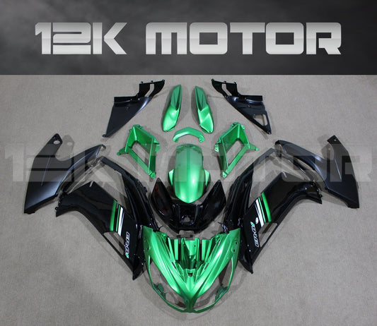 Black and Green Fairing Kit Fit for KAWASAKI Ninja 650 2012 - 2016 Aftermarket Fairing Kit