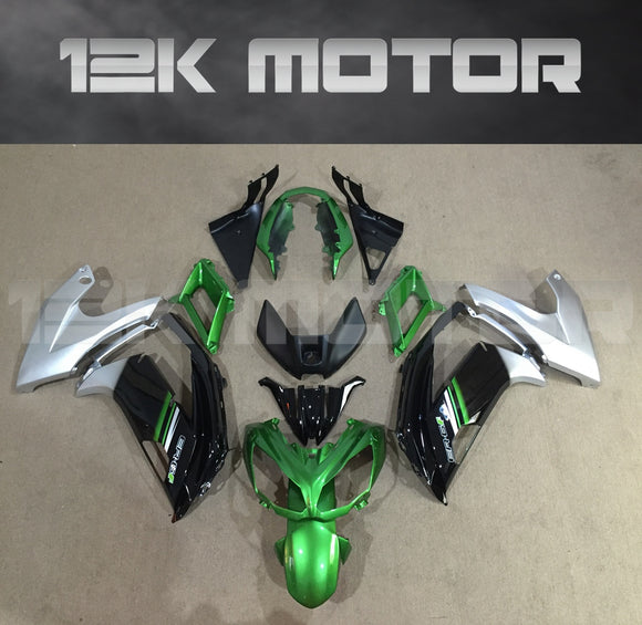Black and Green Fairing Kit Fit for KAWASAKI Ninja 650 2012 - 2016 Aftermarket Fairing Kit