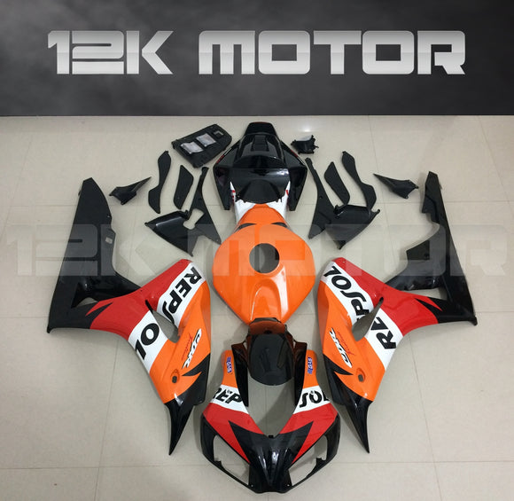 Black and Orange Repsol Fairing fit for HONDA CBR1000RR 2006 2007 Aftermarket Fairing Kits