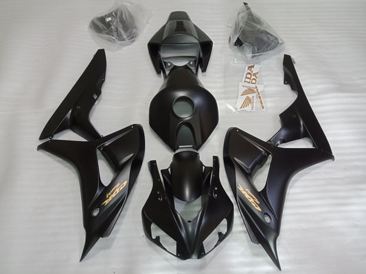 Black with Gold Fairing Kit for Honda CBR1000RR 2006 2007