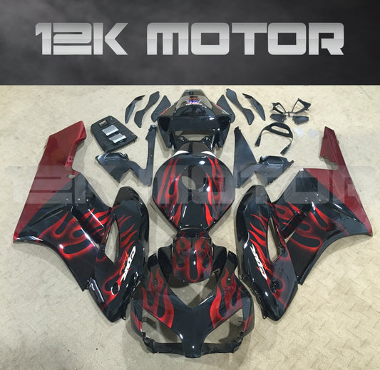Black with Red Flame Fairing fit for HONDA CBR1000RR 2004 2005 Aftermarket Fairing Kits