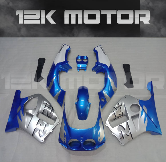 Blue Chrome Fairing For HONDA CBR250RR CBR250 MC19 1988 1989