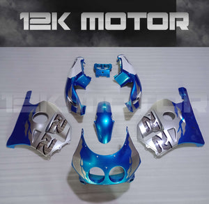 Blue Chrome Fairing Kit for HONDA CBR250 MC22 MC 22 1990-1999