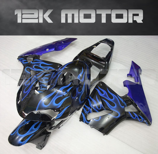 Aftermarket blue fairing kit for HONDA CBR600RR, displayed on a motorcycle shape mannequin.