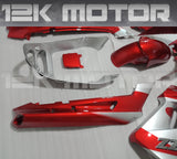 Fit For KAWASAKI ZZR250 Red Silver Fairing Kit
