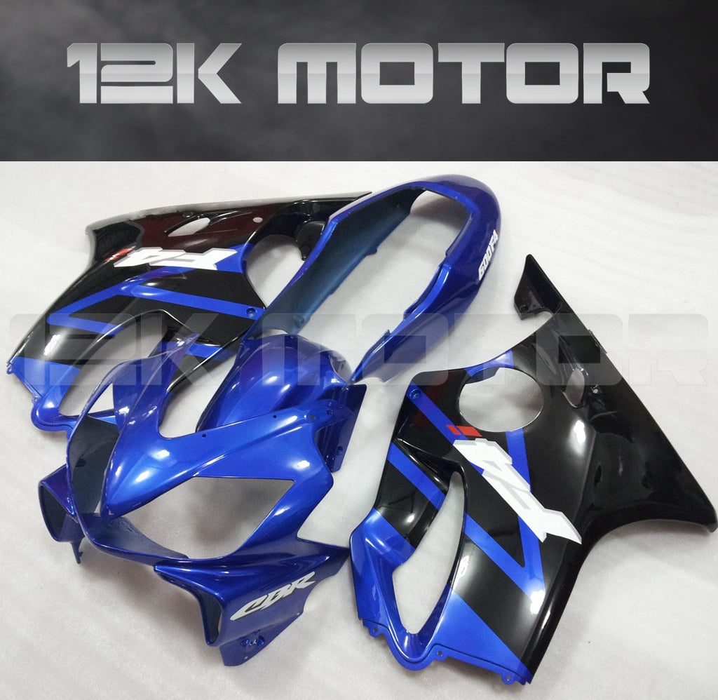 Aftermarket blue fairing kit for HONDA CBR600RR, including various fairing panels and a windscreen
