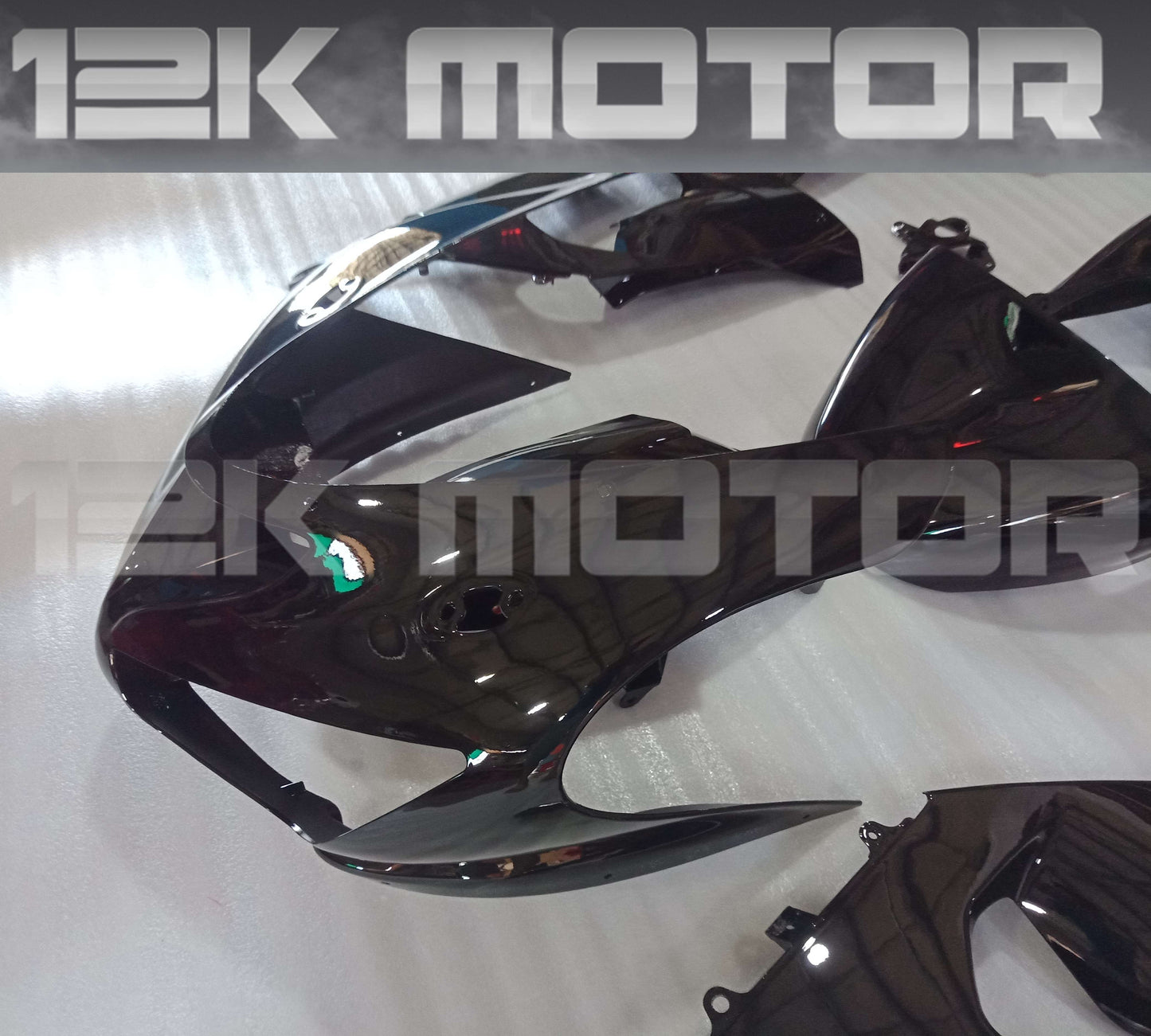 For KAWASAKI ZX6R Black Fairing Kit 2005 2006