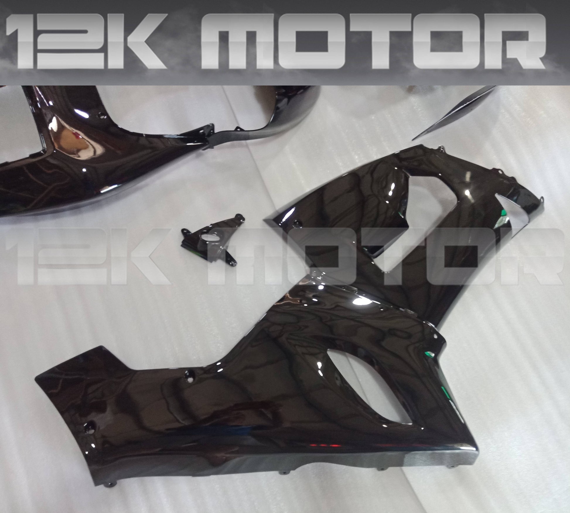 For KAWASAKI ZX6R Black Fairing Kit 2005 2006