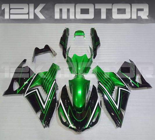 Green Black Fairing Kit For KAWASAKI ZX-14R 2006 -2011