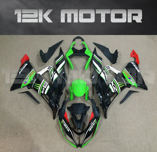 Green Scheme Fairing Kit for Kawasaki ZX-6R 2013 2014 2015 2016 2017 2018
