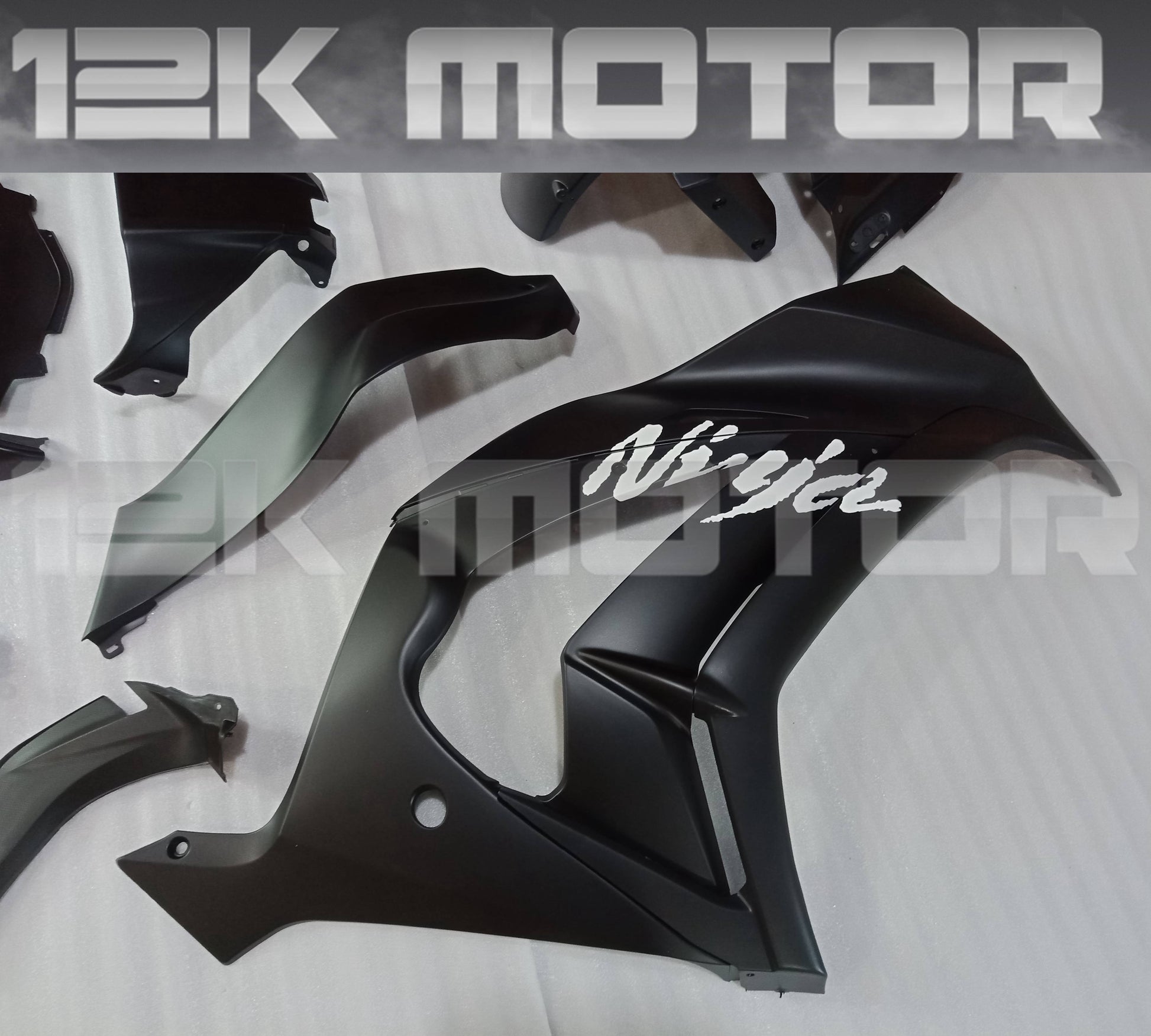 Matt Black Kawasaki ZX10R Fairing Kit 2011 - 2015 - 01