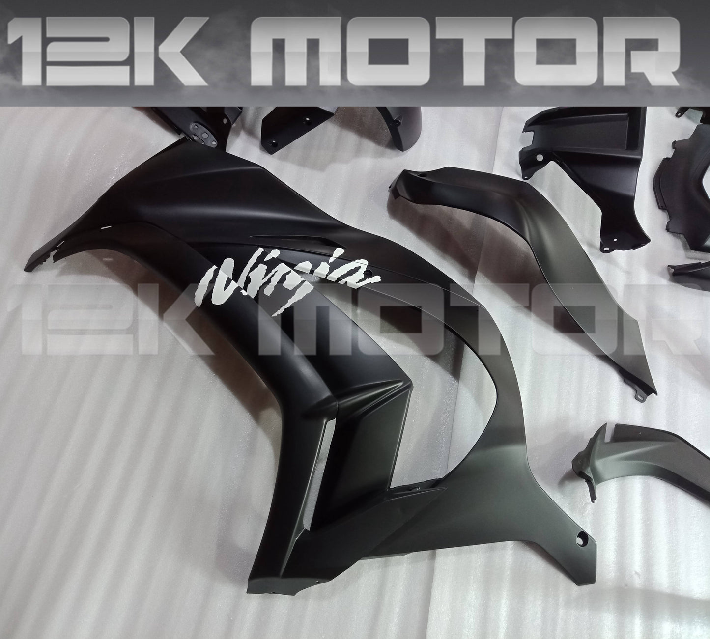 Matt Black Kawasaki ZX10R Fairing Kit 2011 - 2015 - 01