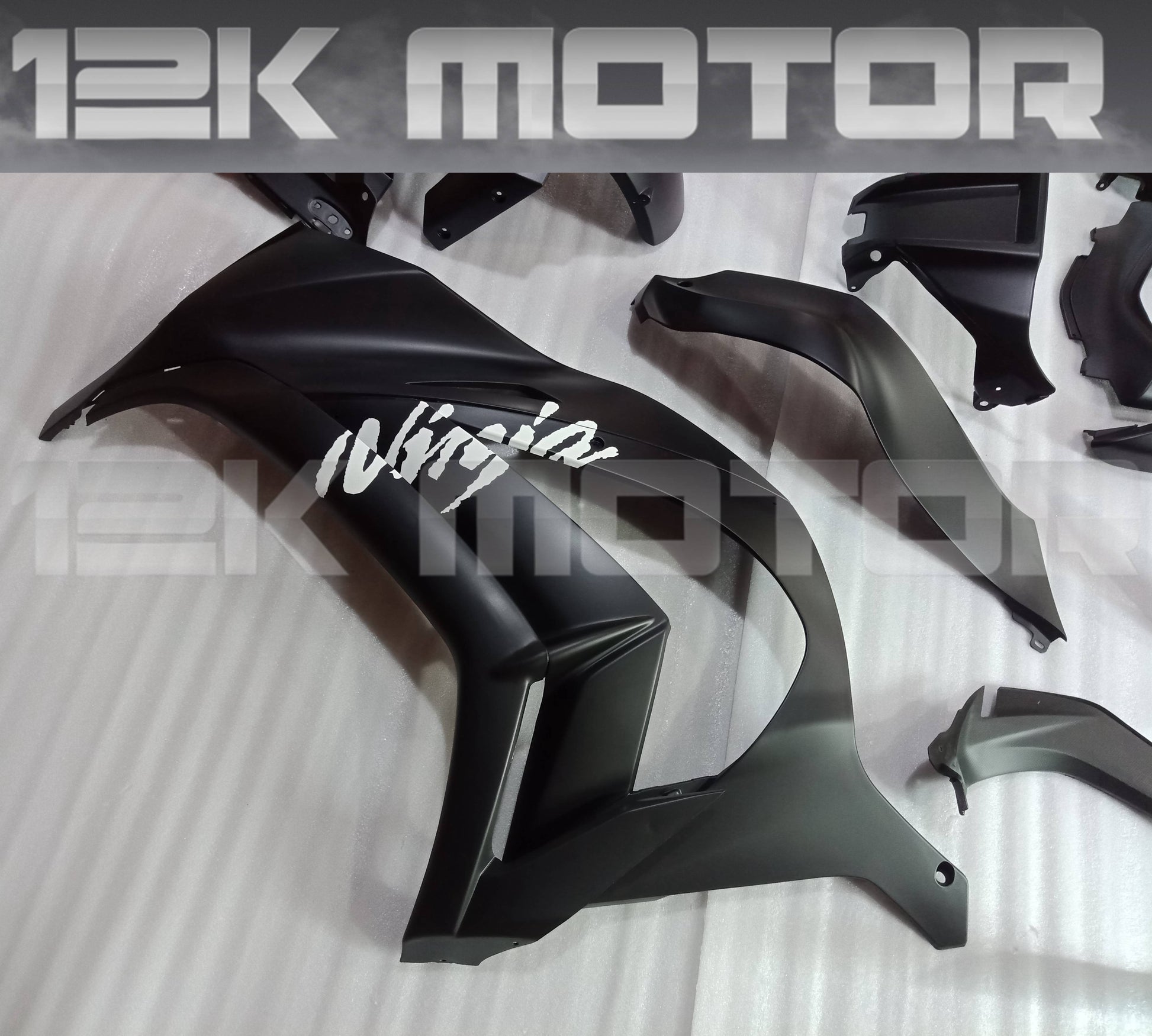 Matt Black Kawasaki ZX10R Fairing Kit 2011 - 2015 - 01