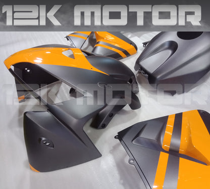 Matt Dark Grey With Yellow Fairing Kit For HONDA CBR600RR 2005 2006