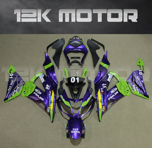 Purple Color Fairing Kit for Kawasaki ZX-6R 2013 2014 2015 2016 2017 2018