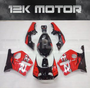 Red and Black Fairing set Fit For HONDA CBR250RR MC19  1988 1989 Aftermarket Fairing Kit