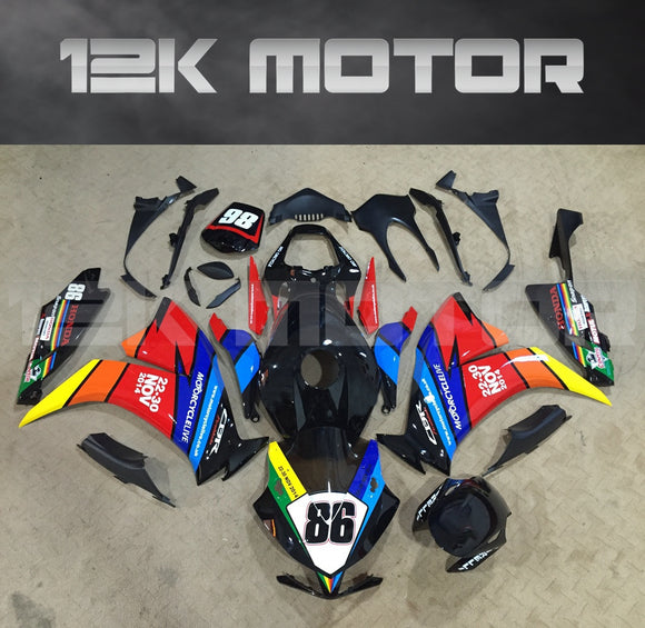 Red and black Fairing Fit for HONDA CBR1000RR  2012 2013 2014 2015 2016 - Aftermarket Fairing Kit