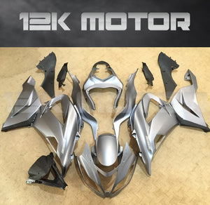 Silver Aftermarket Fairing Kit for Kawasaki ZX-6R 2013 2014 2015 2016 2017 2018