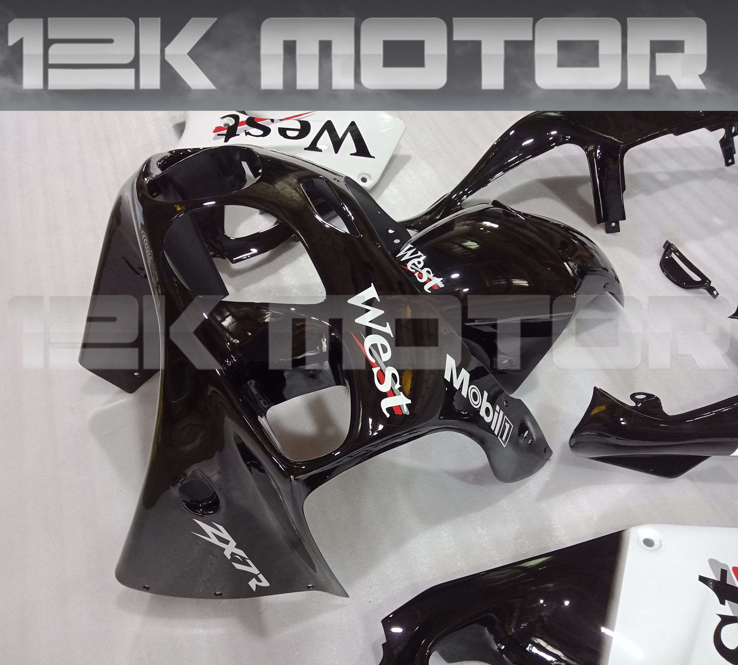 West Scheme Fairing Kit Fit KAWASAKI ZX7R 1996-2003