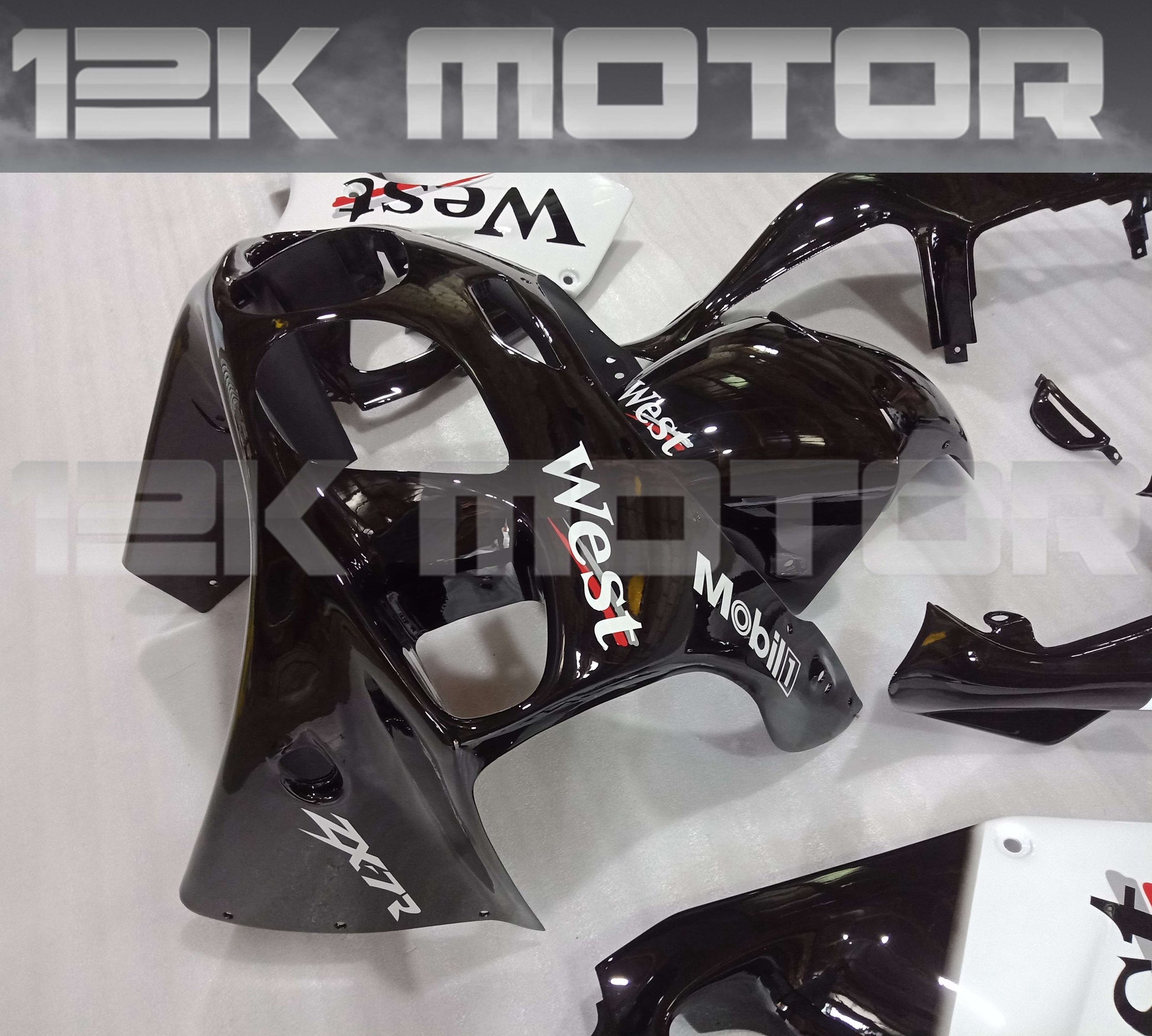 West Scheme Fairing Kit Fit KAWASAKI ZX7R 1996-2003