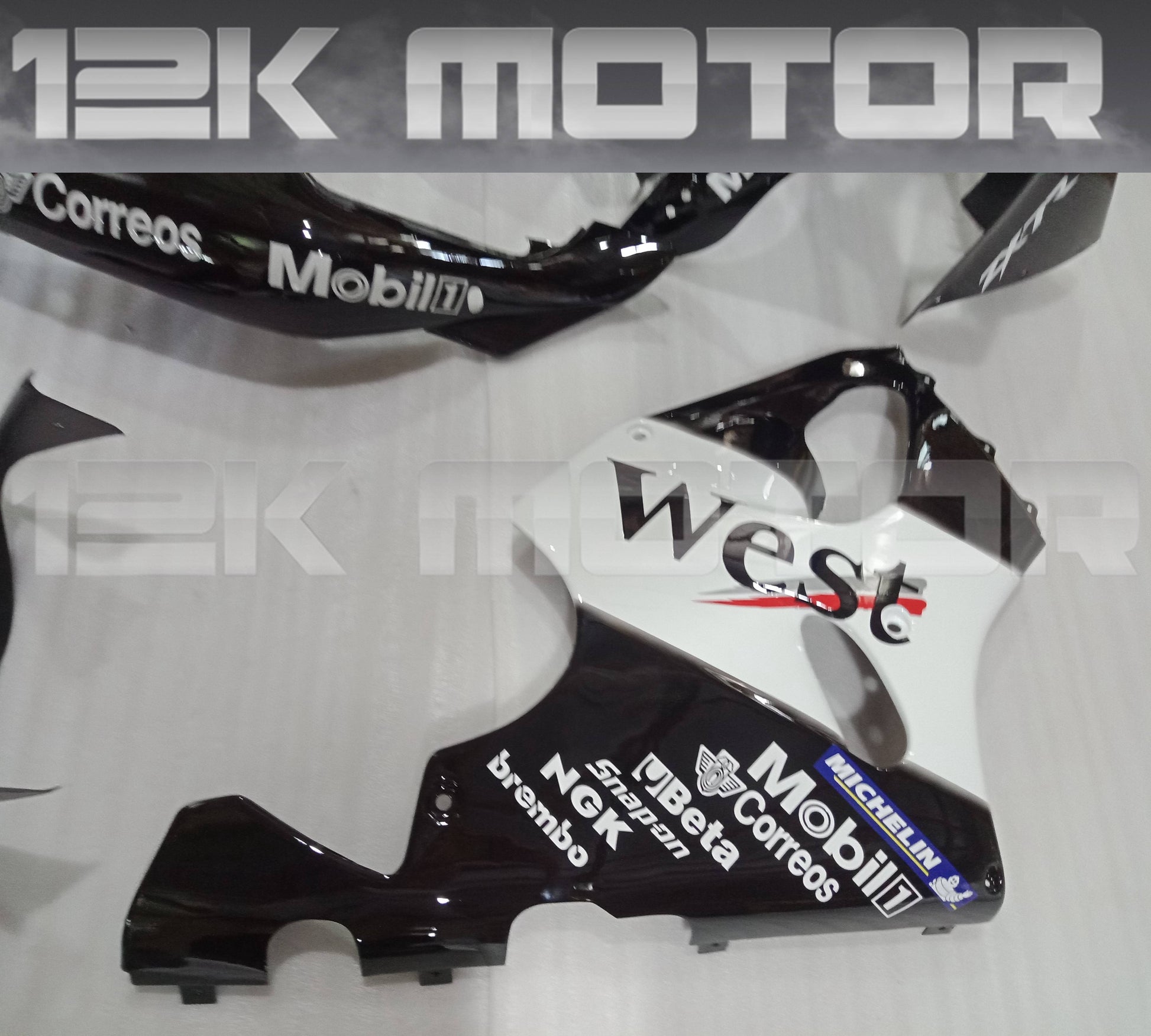 West Scheme Fairing Kit Fit KAWASAKI ZX7R 1996-2003