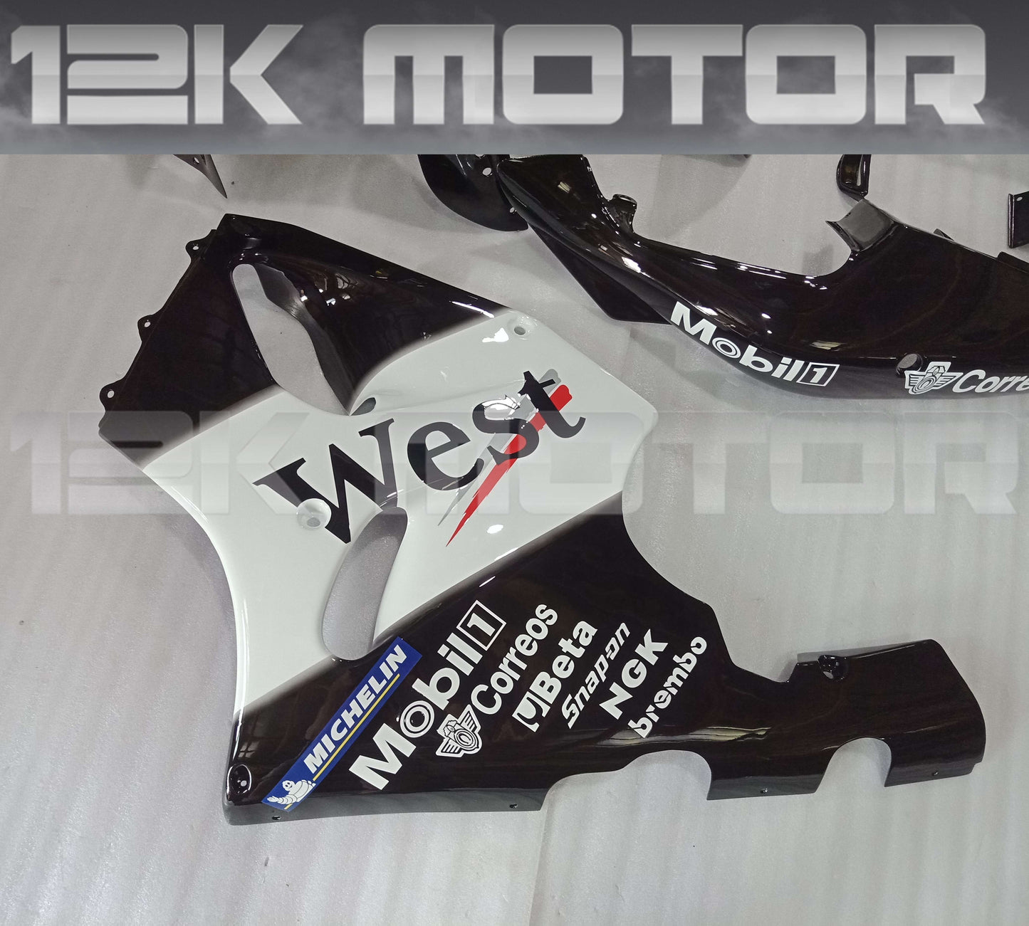 West Scheme Fairing Kit Fit KAWASAKI ZX7R 1996-2003