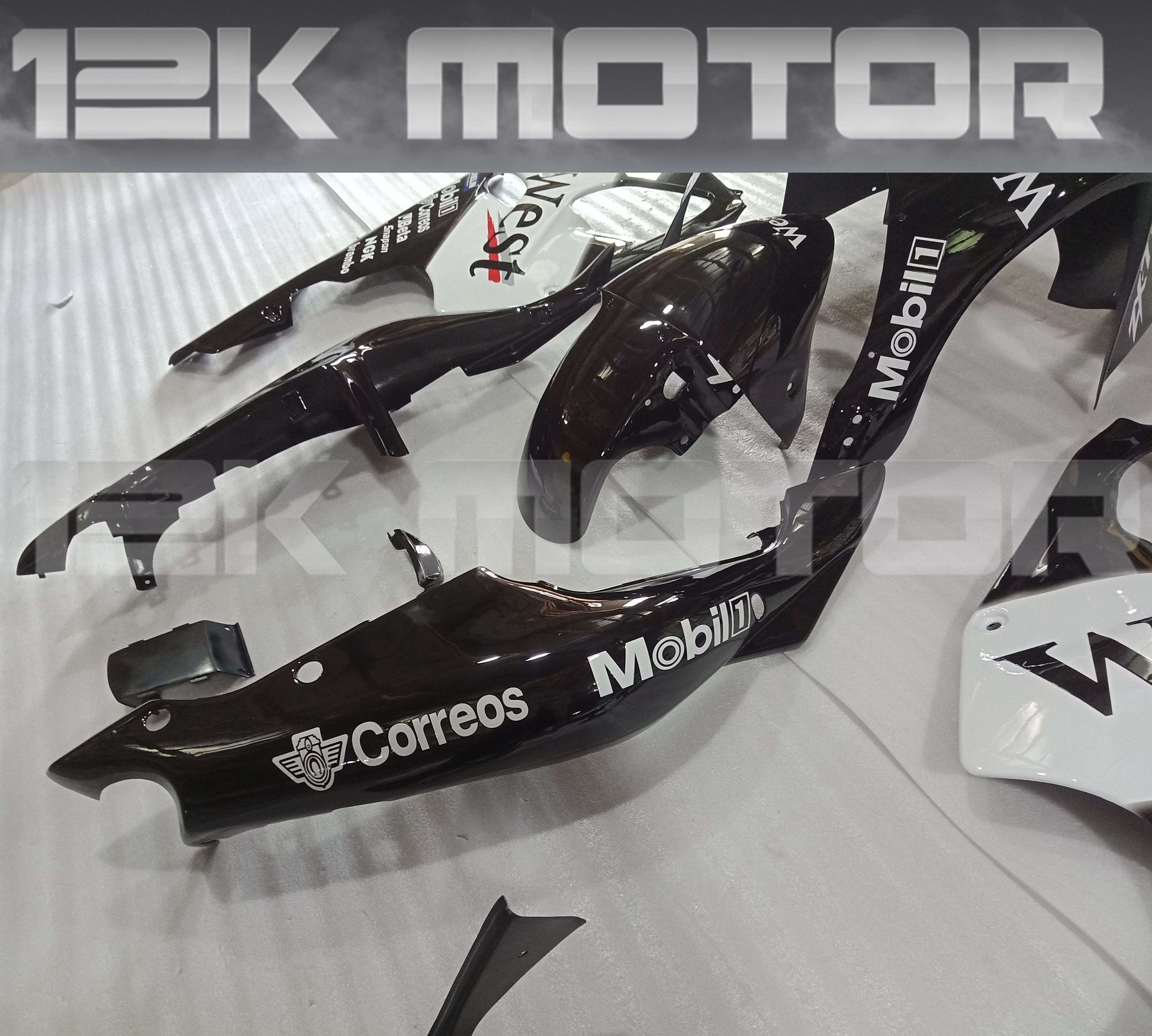 West Scheme Fairing Kit Fit KAWASAKI ZX7R 1996-2003