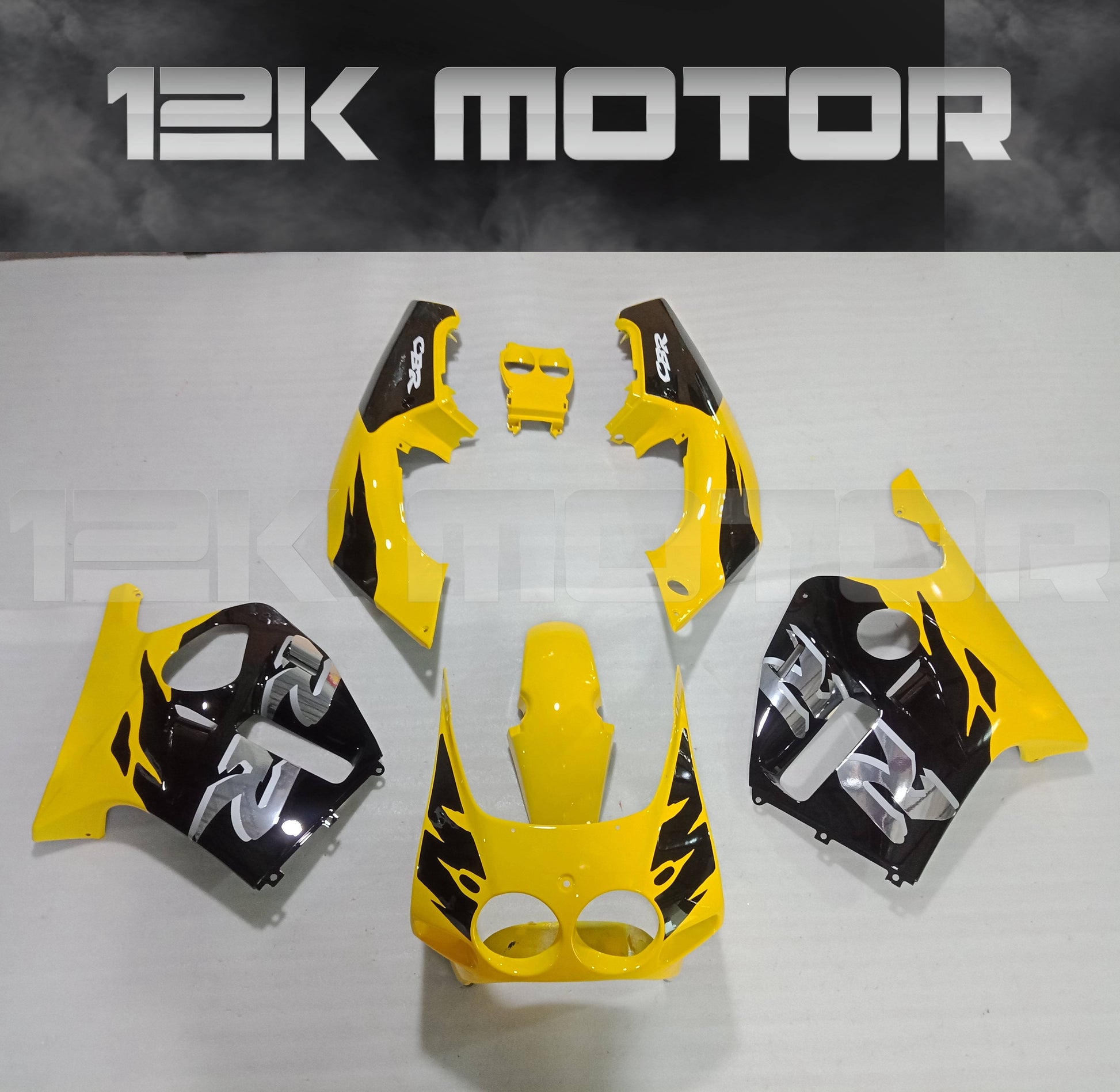 Yellow Fairing set Fit For HONDA CBR250RR MC19 1988 1989 Aftermarket Fairing Kit