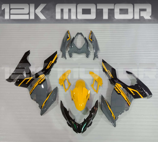 Yellow Grey Color Fairing Kit For KAWASAKI Ninja 400 2018 - 2023