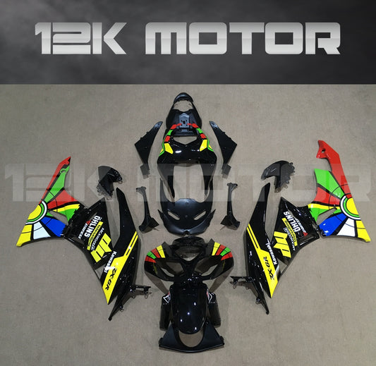 ZX6R Fairing Kit for Kawasaki ZX6R Fairings 2009 to 2012 Yellow Black Fairing set