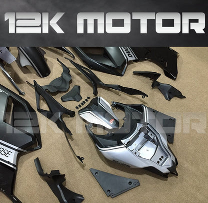 Ducati 848/1098/1198 Satin Black and Silver Fairing | 12K MOTOR