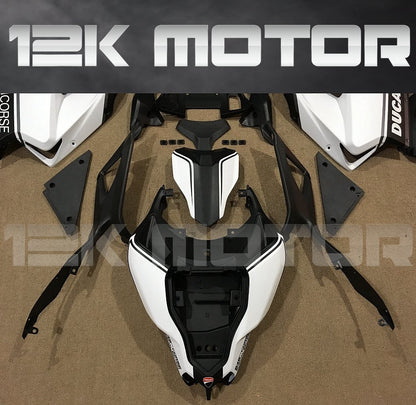 Ducati 848/1098/1198 Satin Black and White Fairing | 12K MOTOR