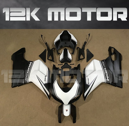 Ducati 848/1098/1198 Satin Black and White Fairing | 12K MOTOR