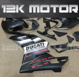 Ducati 848/1098/1198 Satin Black Fairing | 12K MOTOR