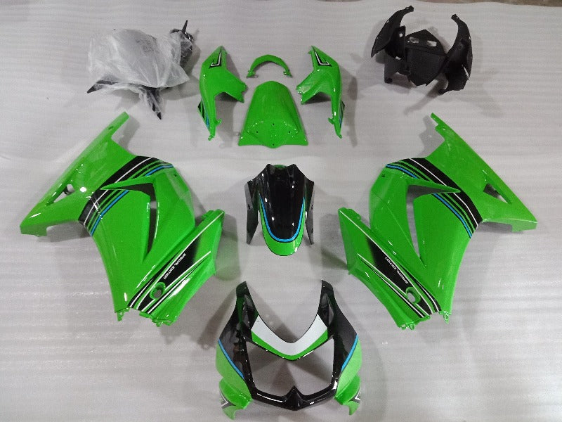 Honeycomb Green Black Fairing Kit For Kawasaki Ninja 250R