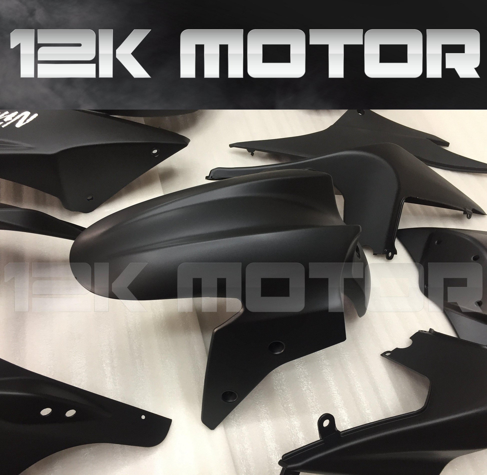 KAWASAKI Ninja 250 2008-2012 Matt Black Fairing | 12K MOTOR