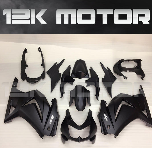 KAWASAKI Ninja 250 2008-2012 Matt Black Fairing | 12K MOTOR