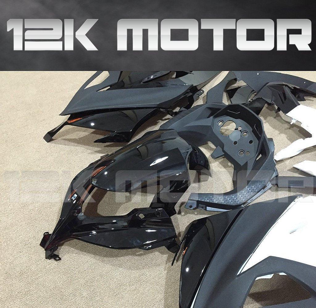 KAWASAKI Ninja 300 2012-2017 Black and White Fairing | 12K MOTOR