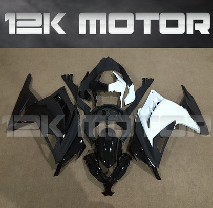 KAWASAKI Ninja 300 2012-2017 Black and White Fairing | 12K MOTOR