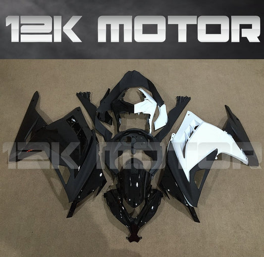 KAWASAKI Ninja 300 2012-2017 Black and White Fairing | 12K MOTOR