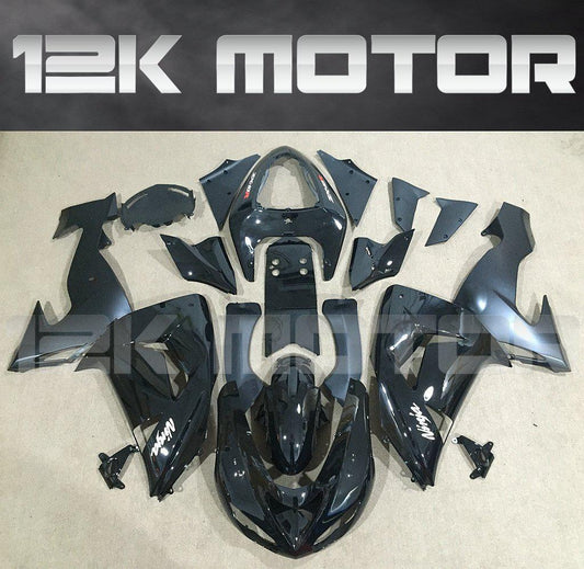 KAWASAKI ZX10R 2006 2007 Gloss Black Fairing | 12K MOTOR