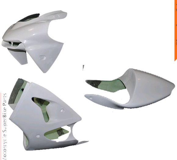 KAWASAKI ZX6R 2000-2002 Fiberglass Race Fairing | 12K MOTOR