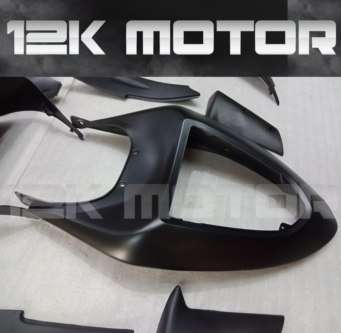 KAWASAKI ZX6R 2005 2006 Matt Black Fairing | 12K MOTOR