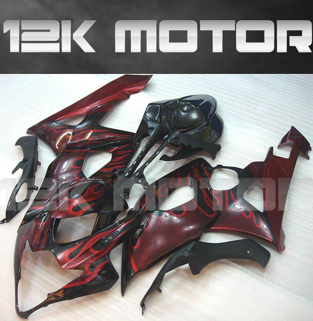 SUZUKI GSXR 1000 2005 2006 Red Flame Fairing | 12K MOTOR