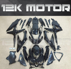 SUZUKI GSXR 600/750 2008-2010 Plain Gloss Black Fairing | 12K MOTOR