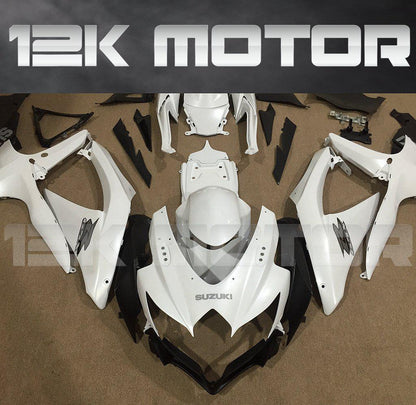 SUZUKI GSXR 600/750 2008-2010 Plain White Fairing | 12K MOTOR