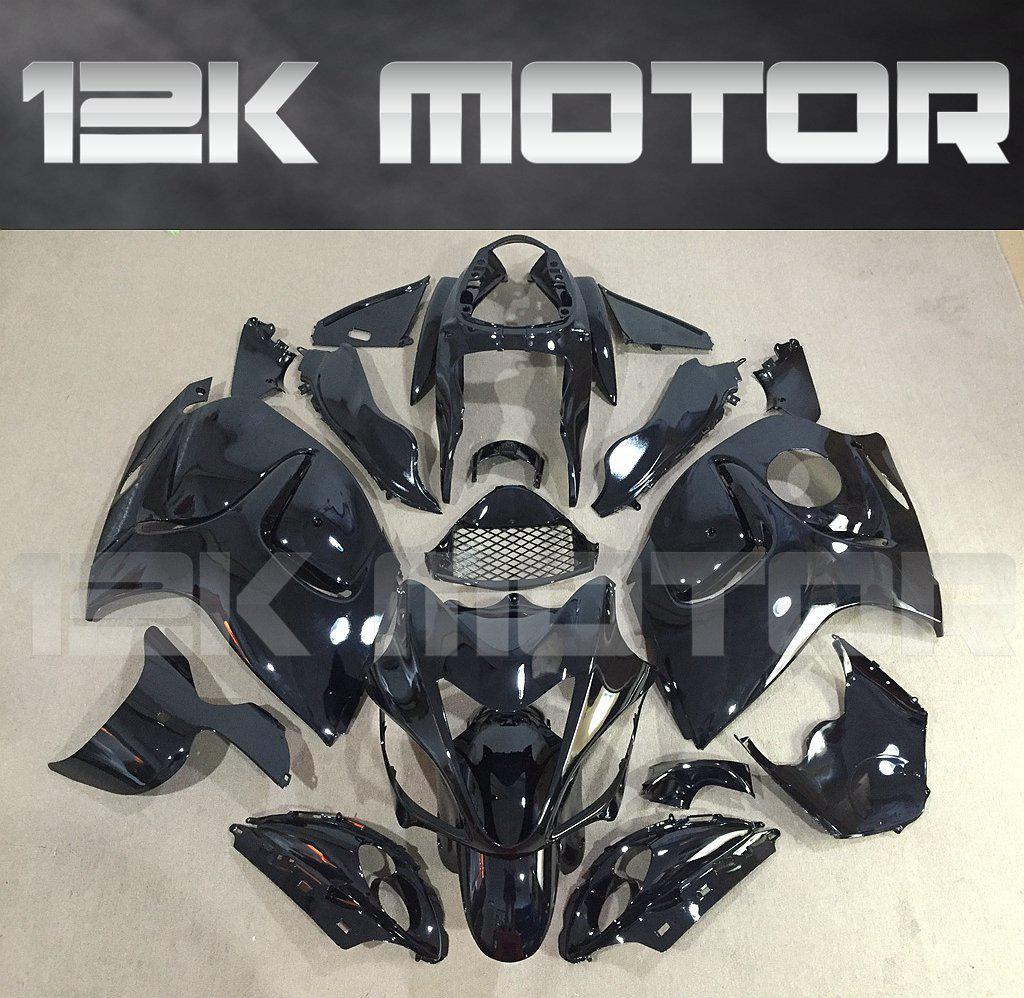 SUZUKI Hayabusa GSX1300R 2008-2018 Plain Gloss Black Fairing | 12K MOTOR